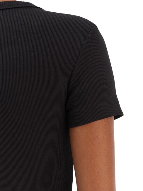 STUDS SCRIPT Schmal geschnittenes Kurzarm-T-Shirt jetbla - T-Shirts und Tops f&uuml;r Damen