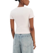 GUESS STUDS SCRIPT Schmal geschnittenes Kurzarm-T-Shirt Zartrosa - T-Shirts und Tops f&uuml;r Damen - 2