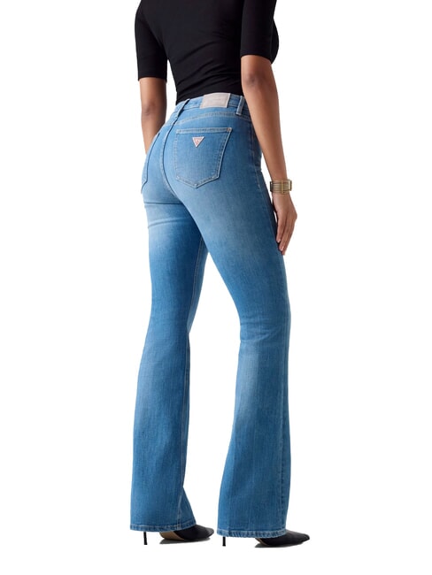 SEXY FLARE Damen-Bootcut-Jeans Sonnenblumen-Gl&uuml;ckswaschgel - Damenjeans