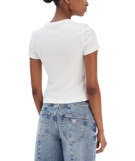 GUESS STUDS SCRIPT Schmal geschnittenes Kurzarm-T-Shirt - T-Shirts und Tops f&uuml;r Damen