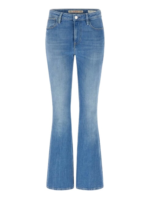 SEXY FLARE Damen-Bootcut-Jeans Sonnenblumen-Gl&uuml;ckswaschgel - Damenjeans