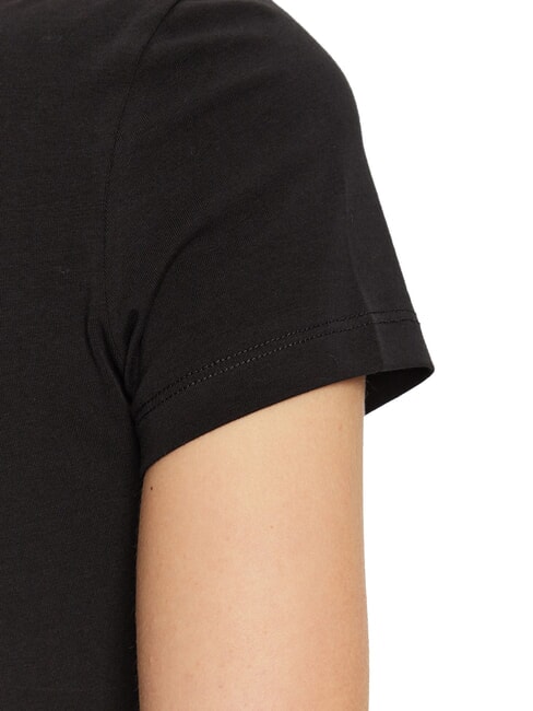 MOCK NECK ALL OVER 4G Schmal geschnittenes T-Shirt mit Strasssteinen jetbla - T-Shirts und Tops für Damen