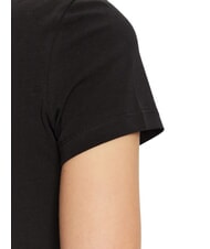 GUESS MOCK NECK ALL OVER 4G Schmal geschnittenes T-Shirt mit Strasssteinen jetbla - T-Shirts und Tops für Damen - 4