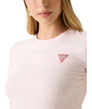 GUESS MINI TRIANGLE Schmal geschnittenes T-Shirt Zartrosa - T-Shirts und Tops für Damen - 3