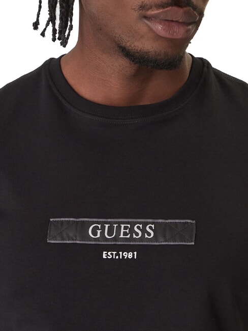 LOGO BOX Schmal geschnittenes Kurzarm-T-Shirt jetbla - Herren-T-Shirts