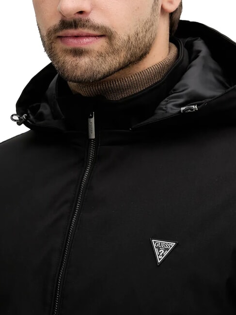 KNITTED Jacke mit Kapuze jetbla - Herrenjacken