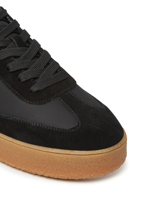 WIMAN Ledersneakers SCHWARZ - Herrenschuhe