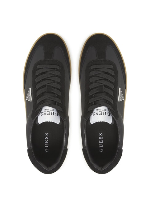 WIMAN Ledersneakers SCHWARZ - Herrenschuhe