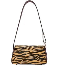 GUESS DOMITILLA Schultertasche, Leder Zebra - Damentaschen - 3