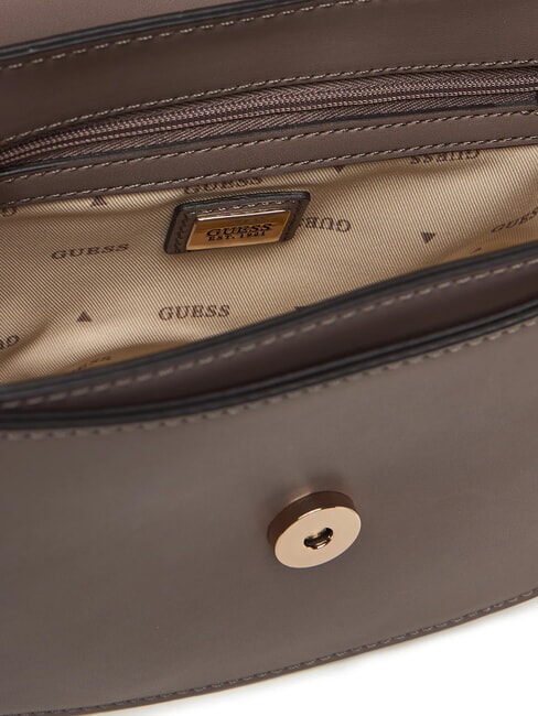 JANE Mini-Schultertasche dunkles Taupe - Damentaschen