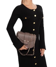 GUESS JANE Mini-Schultertasche dunkles Taupe - Damentaschen - 5