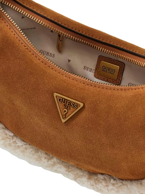 AMITA Schultertasche, Leder COGNAC - Damentaschen