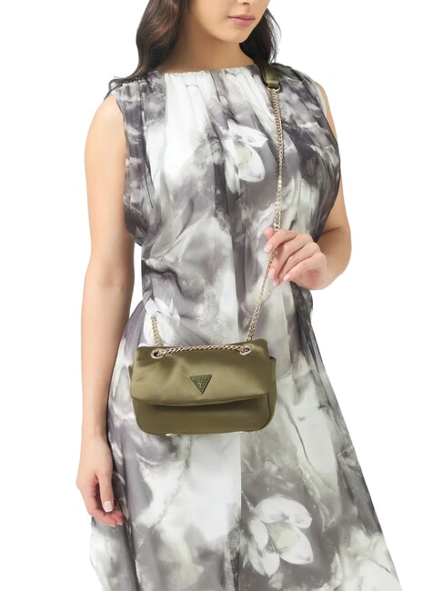 SUNETRA Mini-Schultertasche / Umh&auml;ngetasche Oliven - Damentaschen