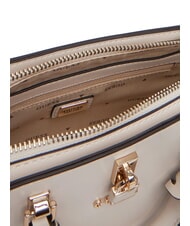 GUESS QUEENSLAND Mini-Handtasche mit Schulterriemen Cremeweiß/Taupe - Damentaschen - 3