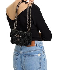 GUESS NADIRA Mikro-Schultertasche SCHWARZ - Damentaschen - 5