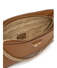 GUESS NOELLE 2 Umh&auml;ngetasche mit Kette leichter Cognac - Damentaschen - 3