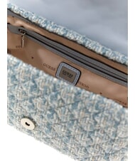 GUESS EVERLEE Mini-Schultertasche / Umhängetasche neblig blau multi - Damentaschen - 3