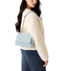 GUESS EVERLEE Mini-Schultertasche / Umhängetasche neblig blau multi - Damentaschen - 4