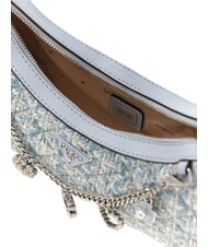 GUESS EVERLEE Umh&auml;ngetasche neblig blau multi - Damentaschen - 3