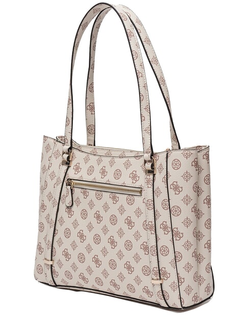 DARYNA Schulter-Eink&auml;ufer Creme-Logo - Damentaschen