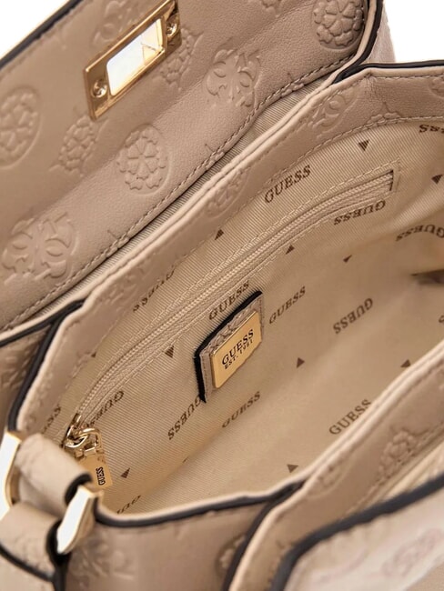 PHOEBE  Mini-Umh&auml;ngetasche einfach taupefarbenes Logo - Damentaschen