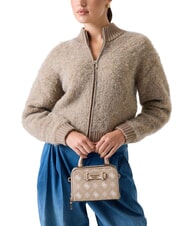 GUESS SILIA Mikro-Handtasche mit Schulterriemen Keks-Logo - Damentaschen - 5