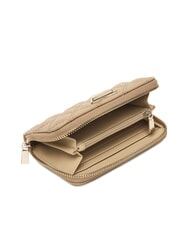 GUESS GIULLY 2 Mittelgro&szlig;e, gesteppte Geldb&ouml;rse mit Rei&szlig;verschluss BEIGE - Brieftaschen Damen - 2