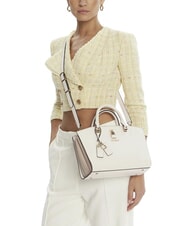 GUESS QUEENSLAND Handtasche, mit Schultergurt Cremewei&szlig;/Taupe - Damentaschen - 5