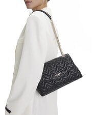 GUESS MELISANDRA Schultertasche / Umhängetasche SCHWARZ - Damentaschen - 5