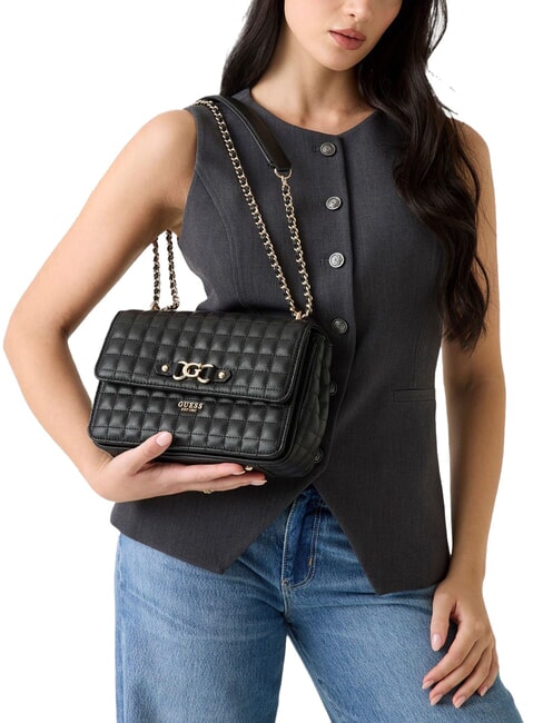 NADIRA Mini-Schultertasche / Umhängetasche SCHWARZ - Damentaschen