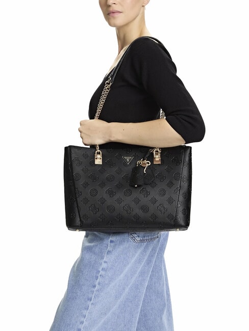 TISHA Umhängetasche schwarzes Logo - Damentaschen