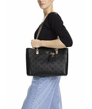 GUESS TISHA Umhängetasche schwarzes Logo - Damentaschen - 5