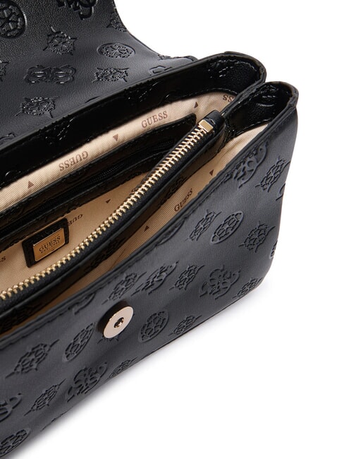 TISHA Handtasche mit Schulterriemen schwarzes Logo - Damentaschen