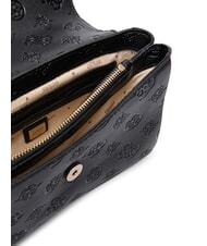 GUESS TISHA Handtasche mit Schulterriemen schwarzes Logo - Damentaschen - 5