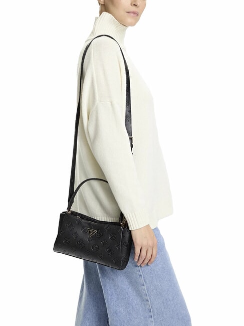 TISHA Handtasche mit Schulterriemen schwarzes Logo - Damentaschen