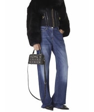 GUESS SILIA Mikro-Handtasche mit Schulterriemen Express-Logo - Damentaschen - 5