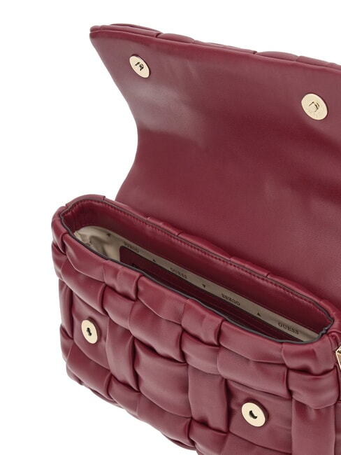 MARION Gewebte Schultertasche mit Schulterriemen ROT - Damentaschen