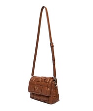 GUESS MARION Gewebte Schultertasche mit Schulterriemen COGNAC - Damentaschen - 4
