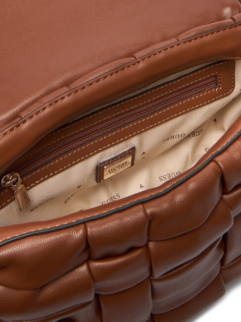 MARION Gewebte Schultertasche mit Schulterriemen COGNAC - Damentaschen