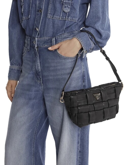 MARION Gewebte Schultertasche SCHWARZ - Damentaschen