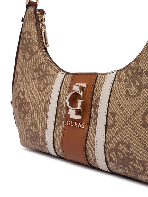 ERENIA Schultertasche mit 4G-Allover-Logo MILCH-LOGO - Damentaschen