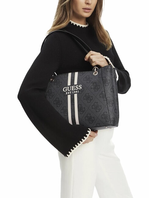 NOELLE Bedruckte Schultertasche Kohle - Damentaschen