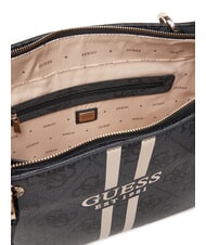 GUESS NOELLE Bedruckte Schultertasche Kohle - Damentaschen - 5