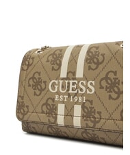 GUESS NOELLE 2 Schultertasche mit Logo, Umhängetasche MILCH-LOGO - Damentaschen - 3