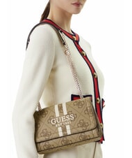 GUESS NOELLE 2 Schultertasche mit Logo, Umhängetasche MILCH-LOGO - Damentaschen - 5