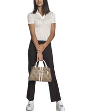 GUESS NOELLE 2 LUXURY Handtasche mit Schulterriemen MILCH-LOGO - Damentaschen - 4