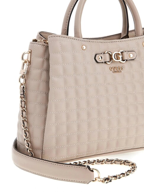 NADIRA Gesteppte Handtasche mit Schulterriemen helltaupe - Damentaschen