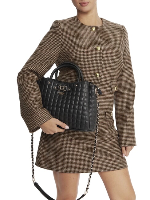 NADIRA Gesteppte Handtasche mit Schulterriemen SCHWARZ - Damentaschen