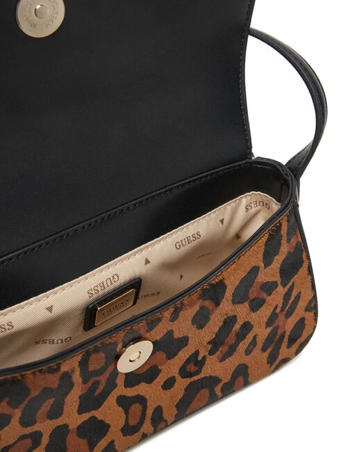 DOMITILLA Schultertasche aus St. Animalier-Leder Leopard - Damentaschen