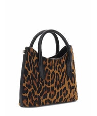 GUESS DOMITILLA Handtasche aus St. Animalier-Leder Leopard - Damentaschen - 2